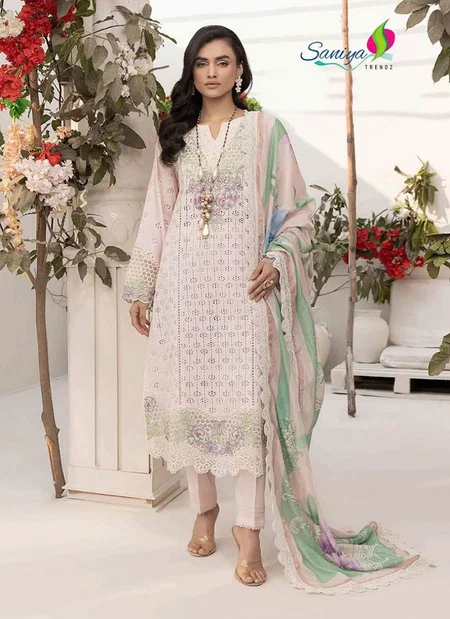 Adan Libas Chikankari Vol 34 By Saniya Cotton Pakistani Suits Suppliers In India